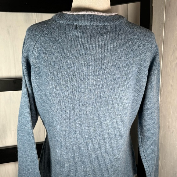 IrelandsEye Blue KILLINEY Wool & Cashmere Cardigan, Size Medium, New With Tags - Picture 2 of 11